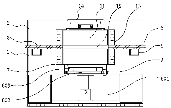 Mold with rapid cooling function and convenient mold taking for bearing machining