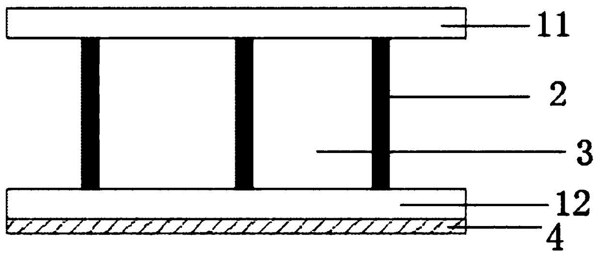 Vacuum-poured multilayer hollow glass fiber reinforced plastic with high barrier property and production process