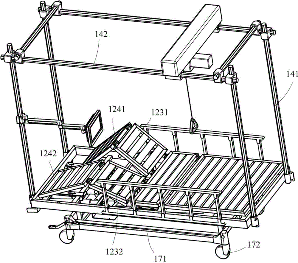 leg rehabilitation training bed