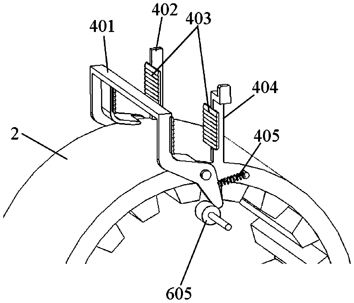 Multi-bud cane stem dropping apparatus