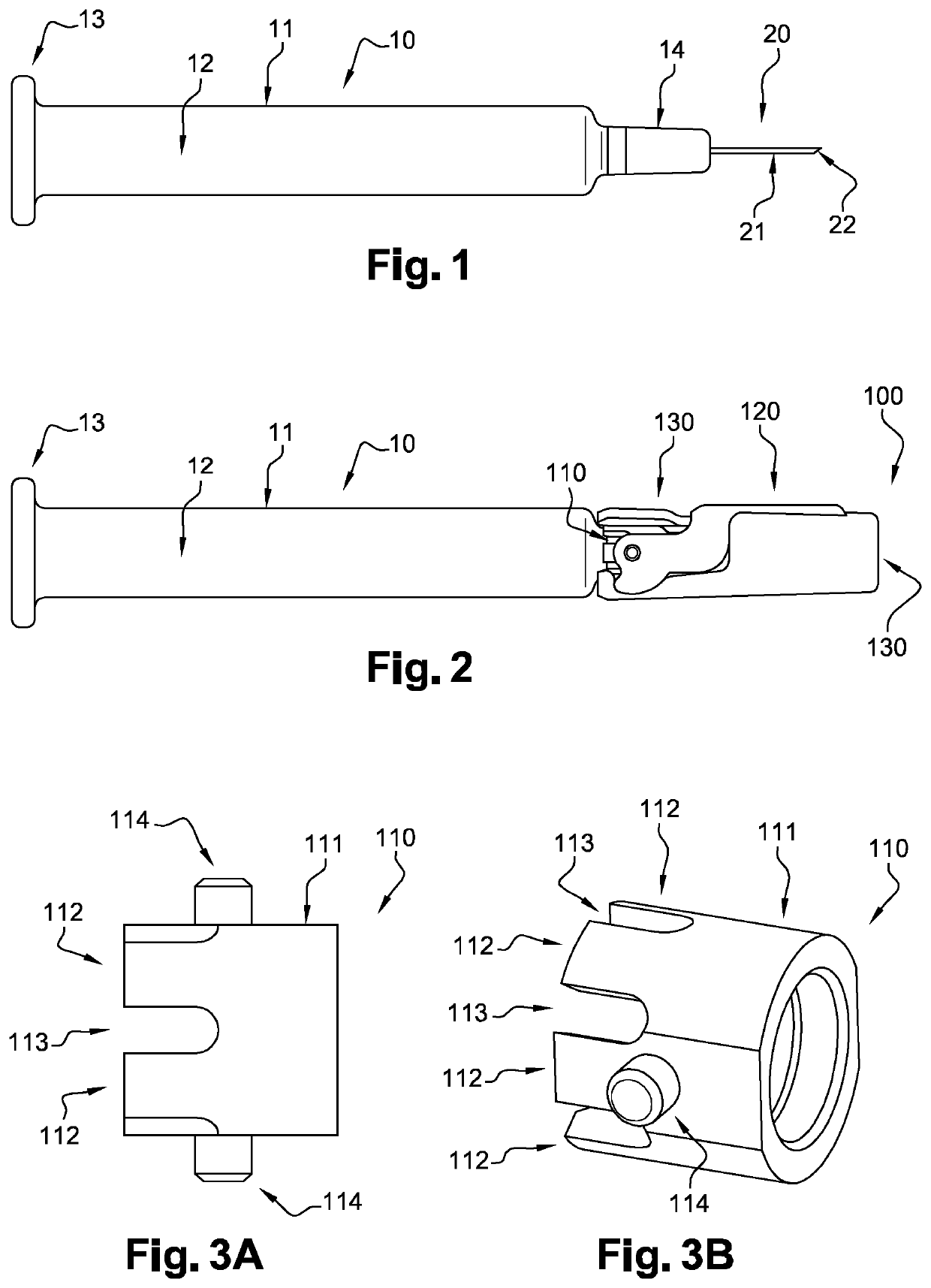 Safety device for preventing needle stick injury with a needle of a medical device and medical device