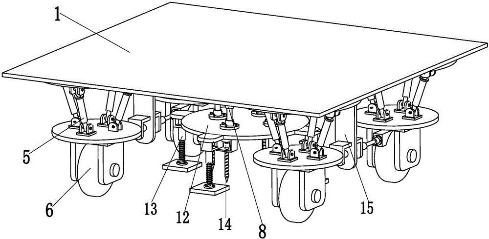 Movable supporting platform special for installation of charging pile and working method of movable supporting platform