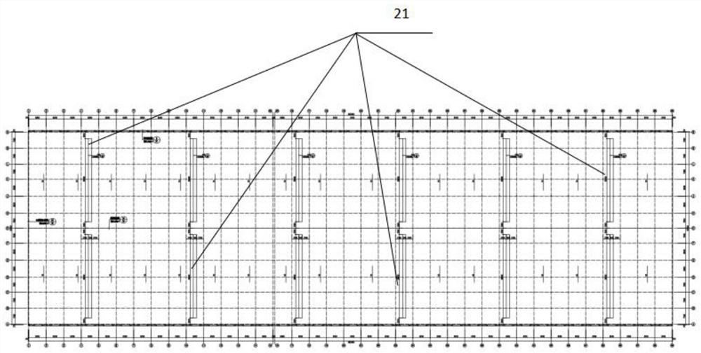 Large scrap steel processing and distribution center factory and workshop arrangement mode