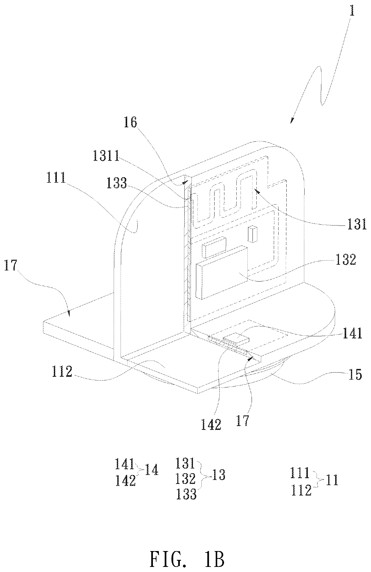 Structure and apparatus for tire pressure monitoring