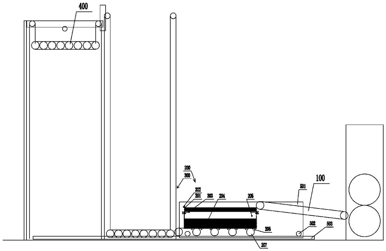 A foldable stacking waste cleaning machine