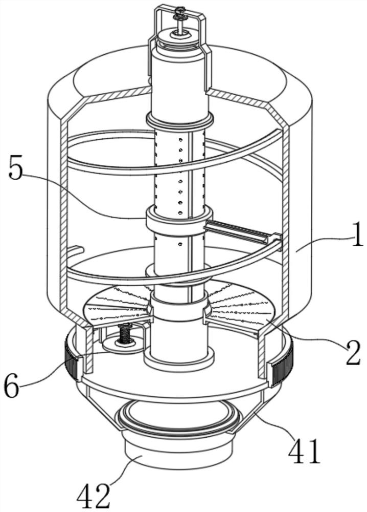 Waste gas treatment device for chemical raw material production