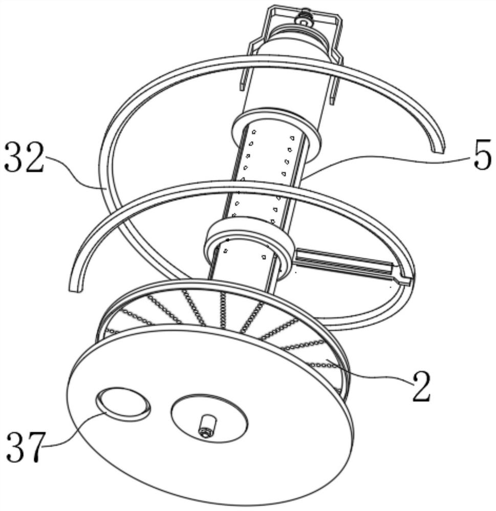 Waste gas treatment device for chemical raw material production