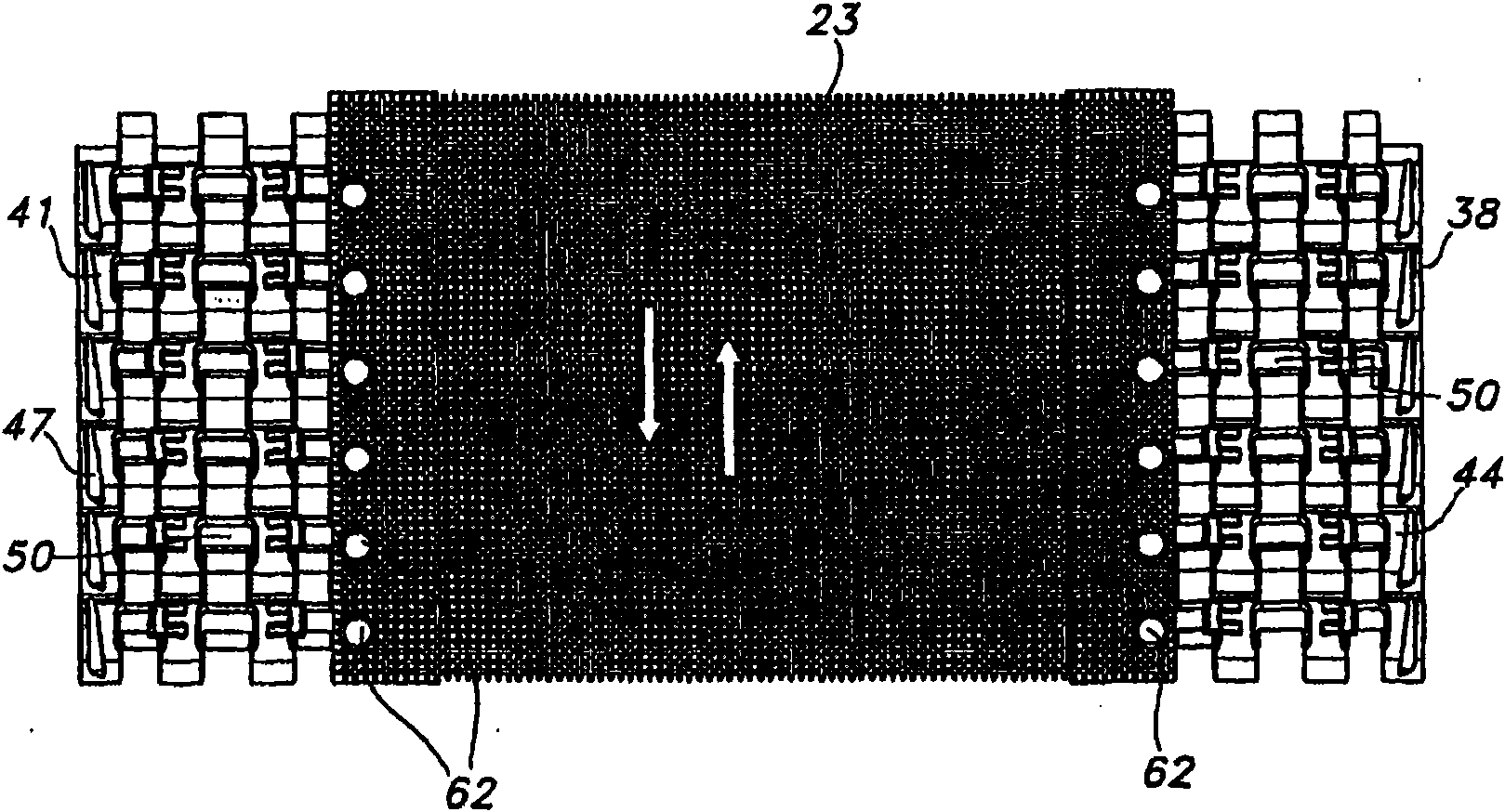 Hybrid mesh belt