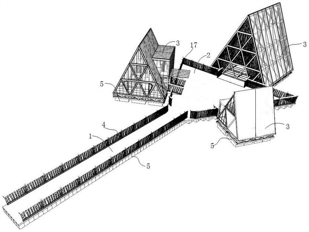 Multi-house water platform