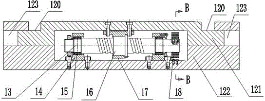 Gear and rack transmission anti-backlash mechanism