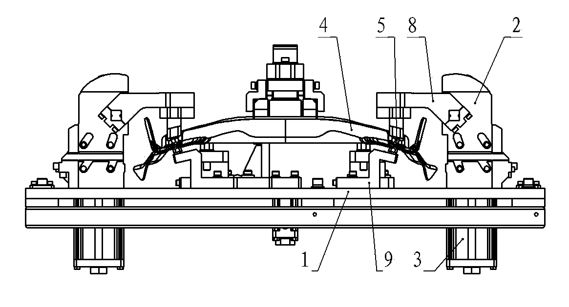 Frame clamping device