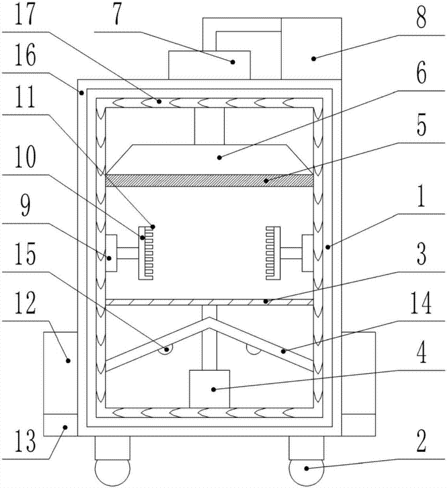 Noise reduction and dust removal device for machining