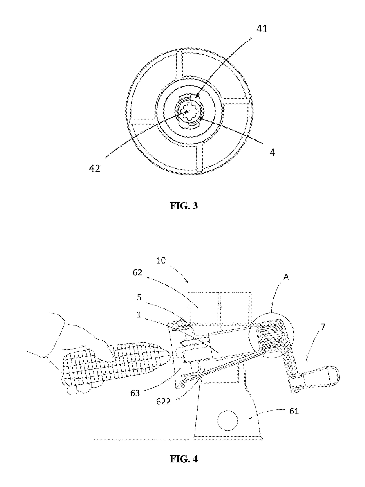 Cutter for Corn Threshing and Rotary Food Processor Therewith