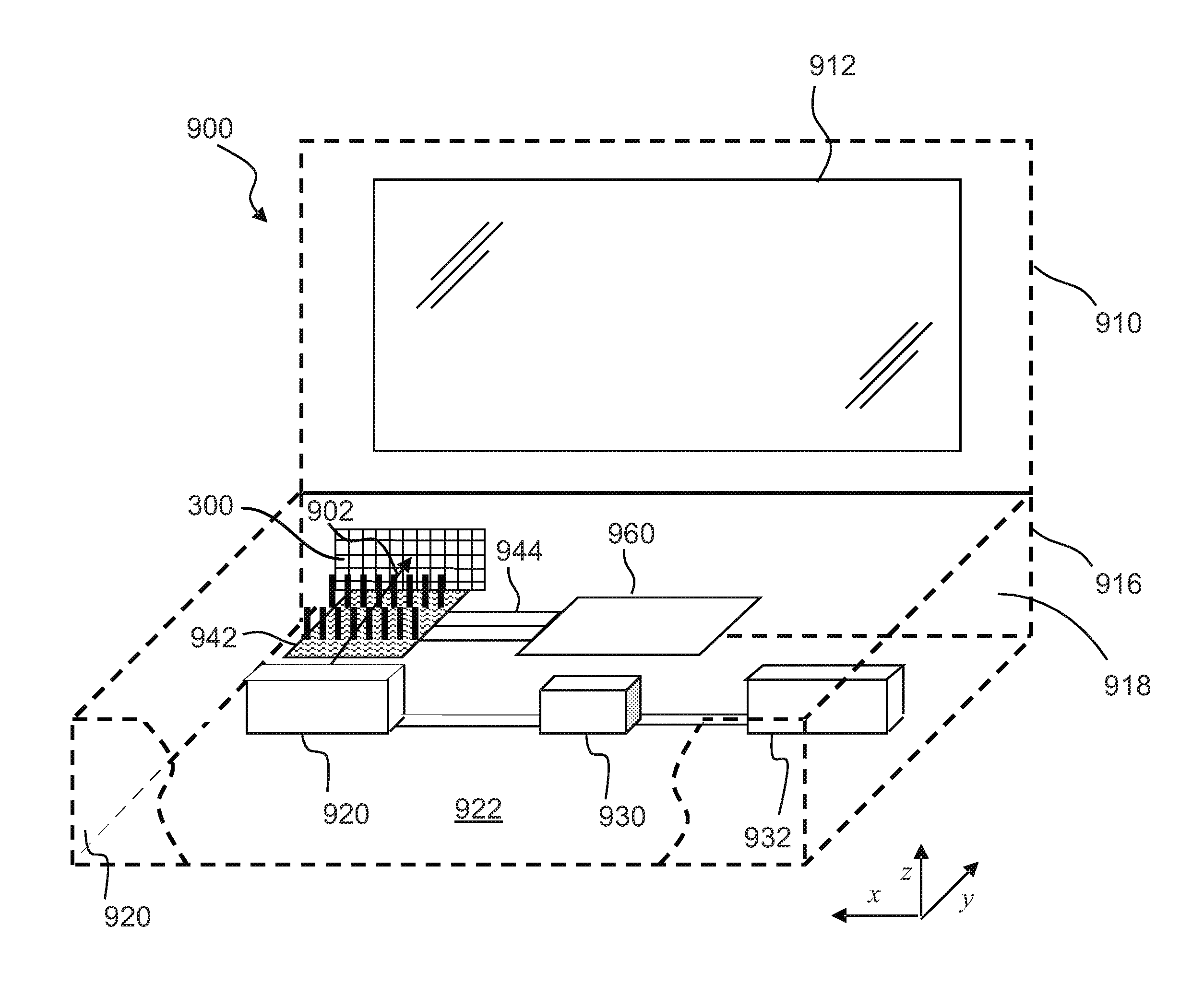 Electrohydrodynamic device with flow heated ozone reducing material