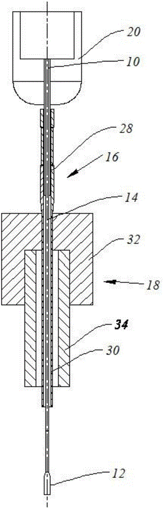 Probe sealing structure and testing system