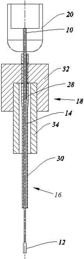 Probe sealing structure and testing system