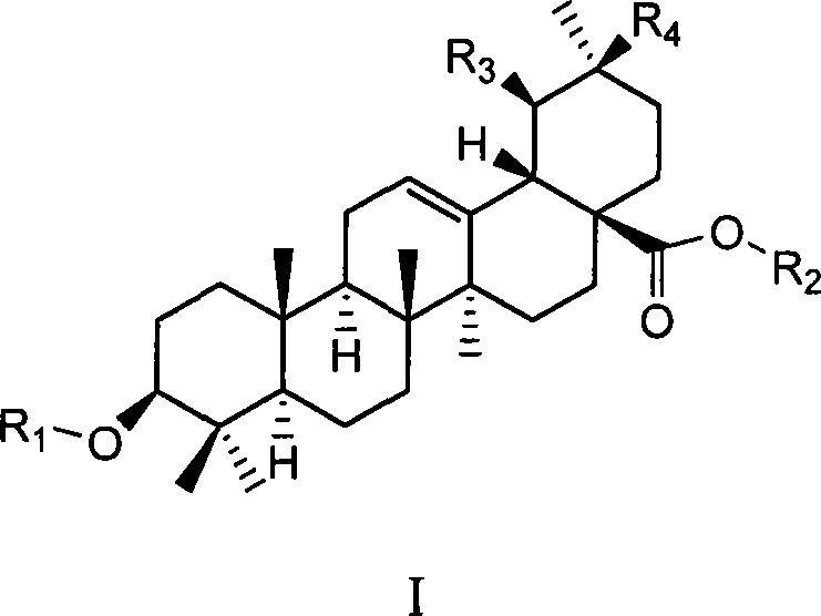 Uses of ursolic acid saponin and oleanolic acid saponin in preparing medicine for increasing white blood cell and/or blood platelet