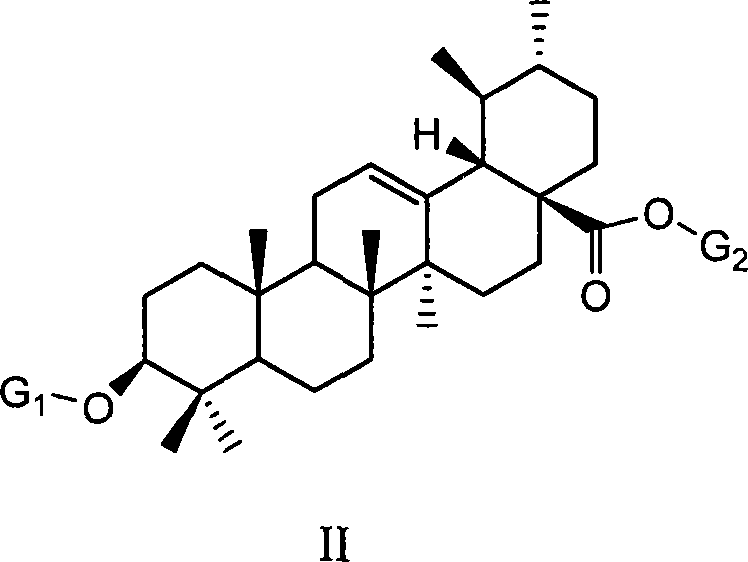 Uses of ursolic acid saponin and oleanolic acid saponin in preparing medicine for increasing white blood cell and/or blood platelet