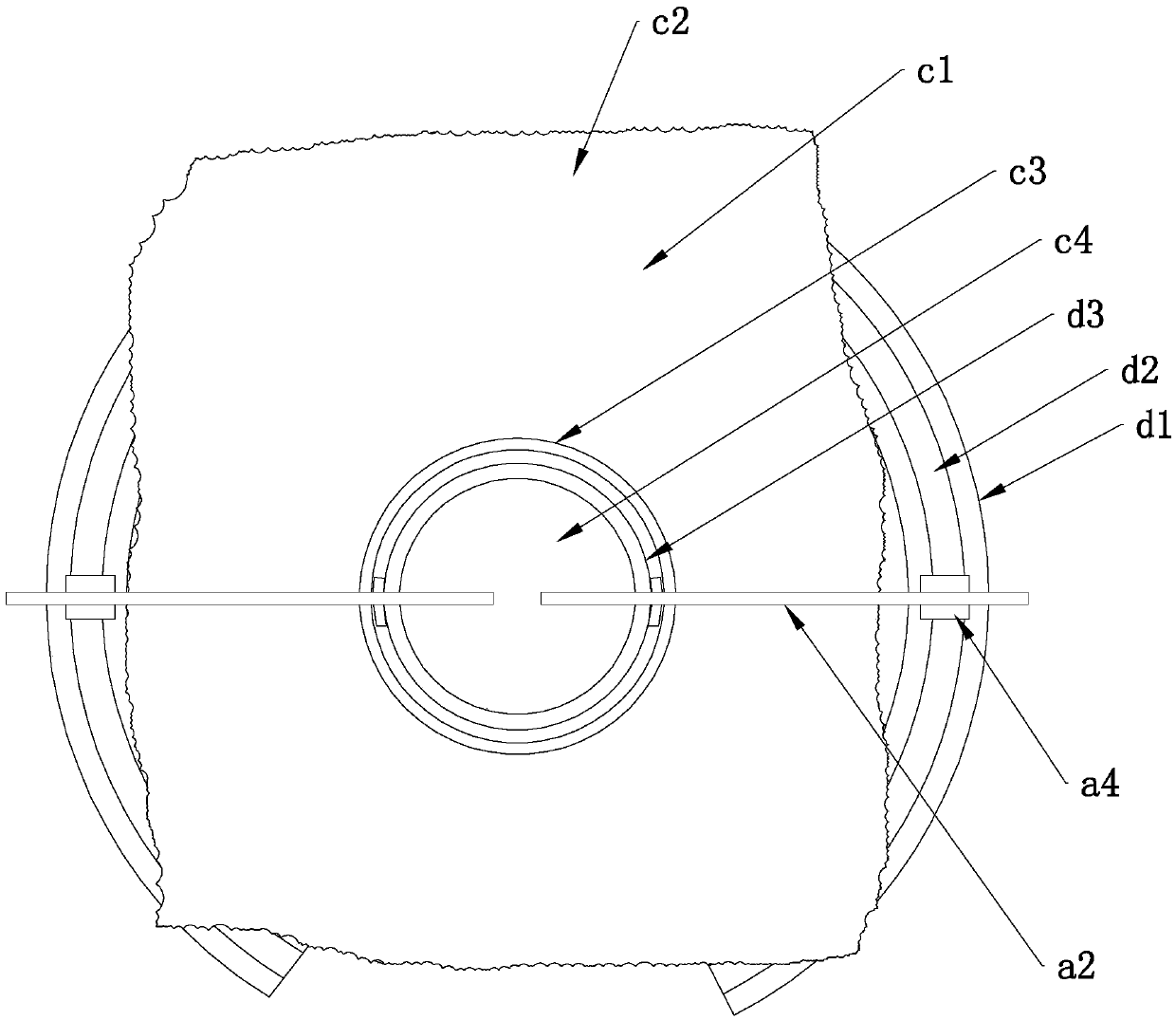 Multi-directionally positioned retractor for hepatobiliary surgical operation