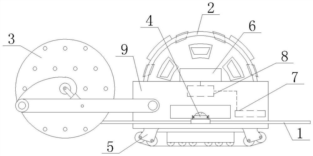 Hard rock ore body mining equipment and mining method based on advanced pre-cracking of hole array