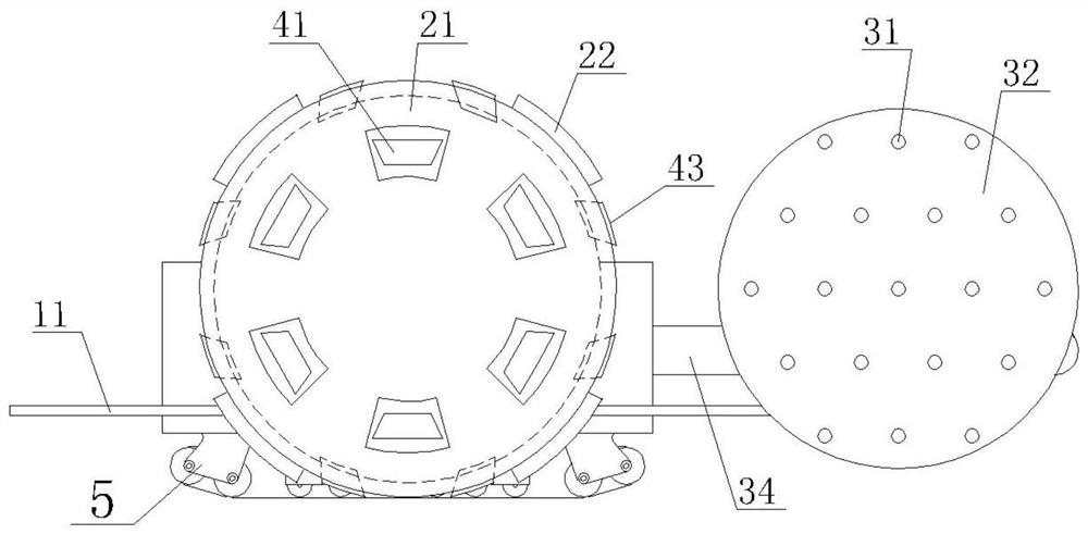 Hard rock ore body mining equipment and mining method based on advanced pre-cracking of hole array