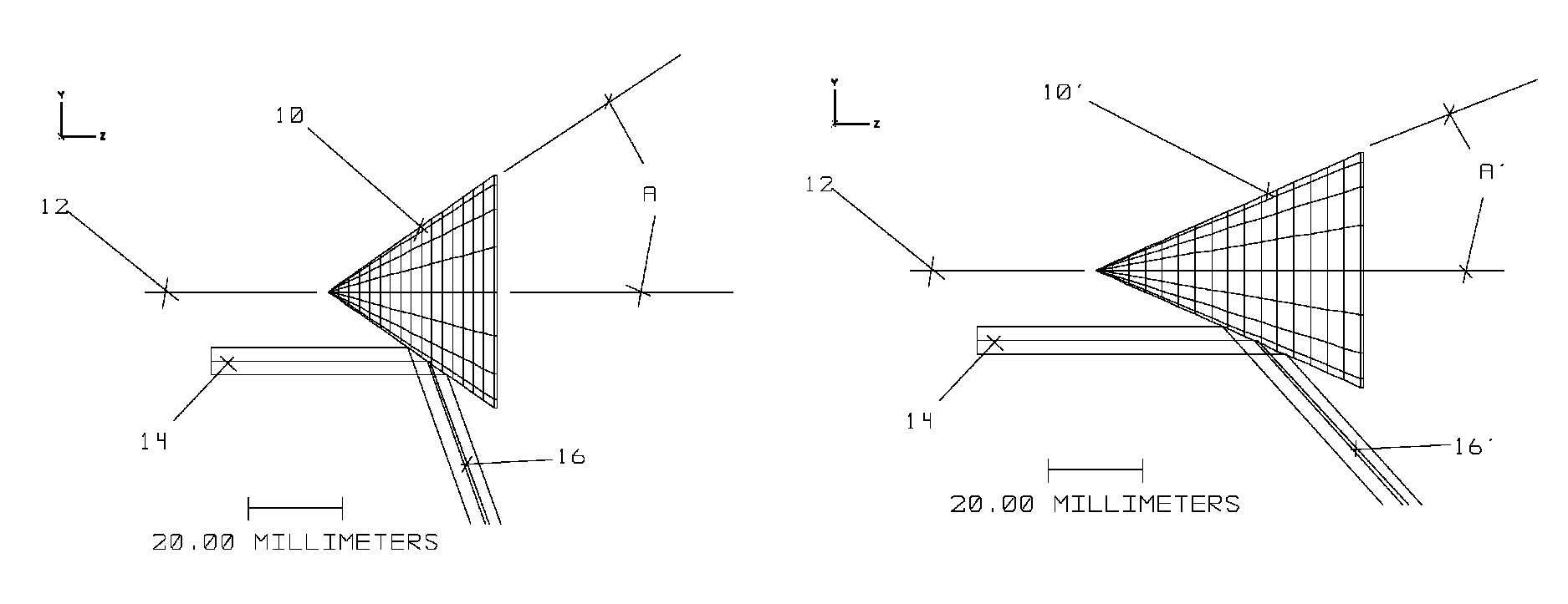 Optical pattern generators using axicon segments