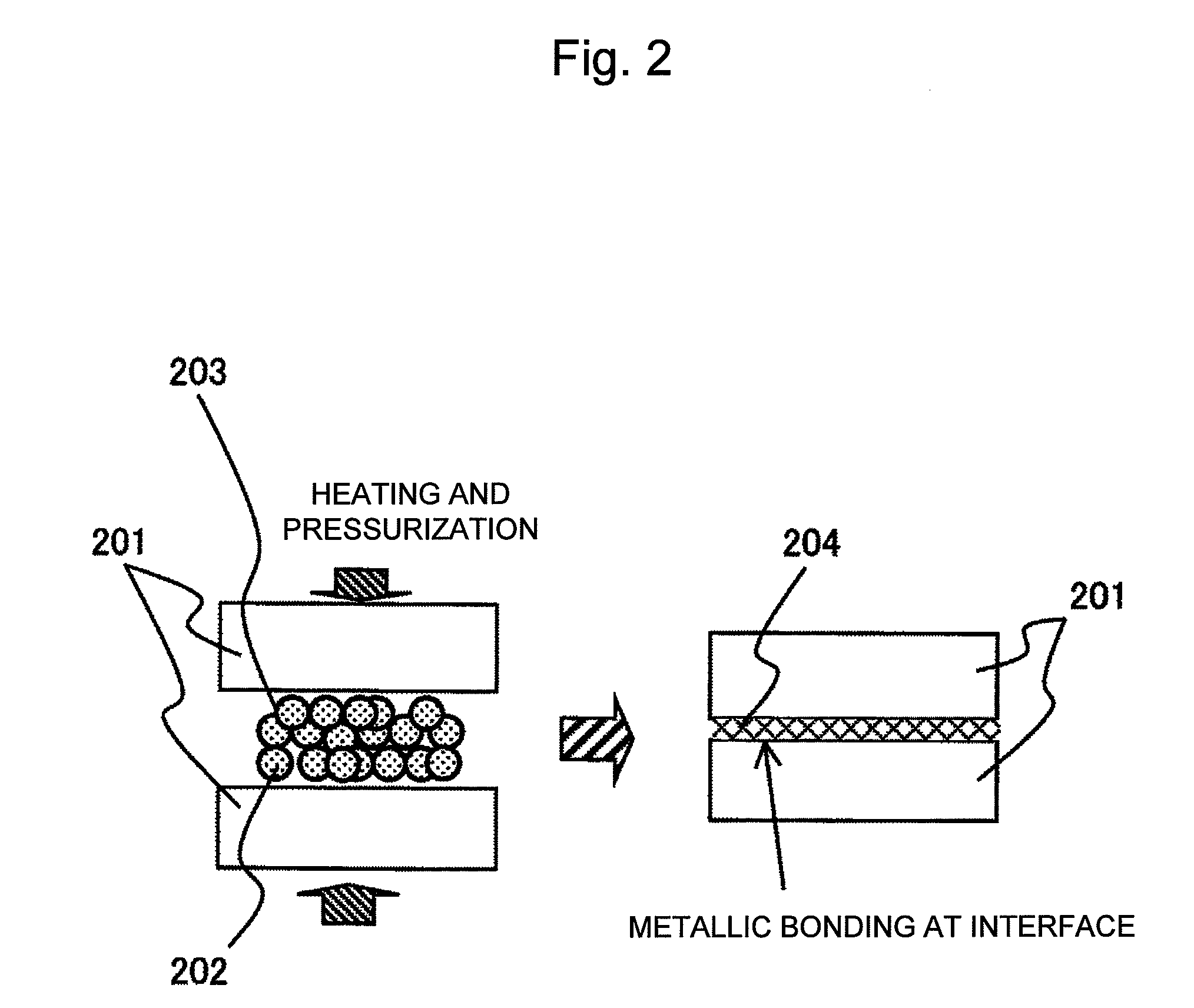 Bonding method and bonding material using metal particle