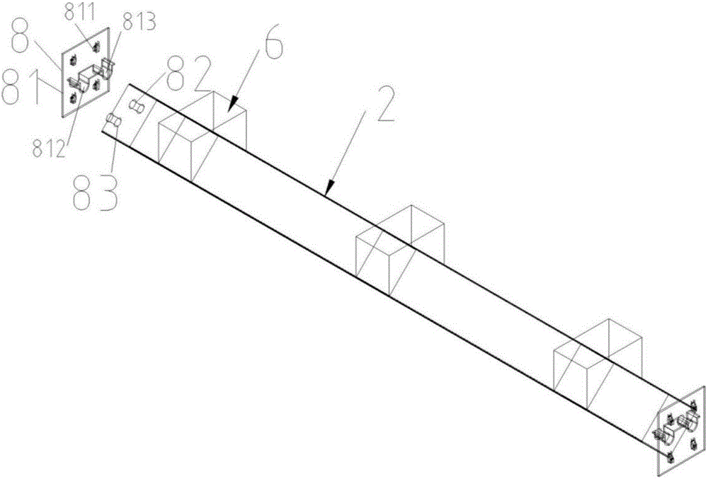 Sharing formwork system for batch prefabricated concrete members