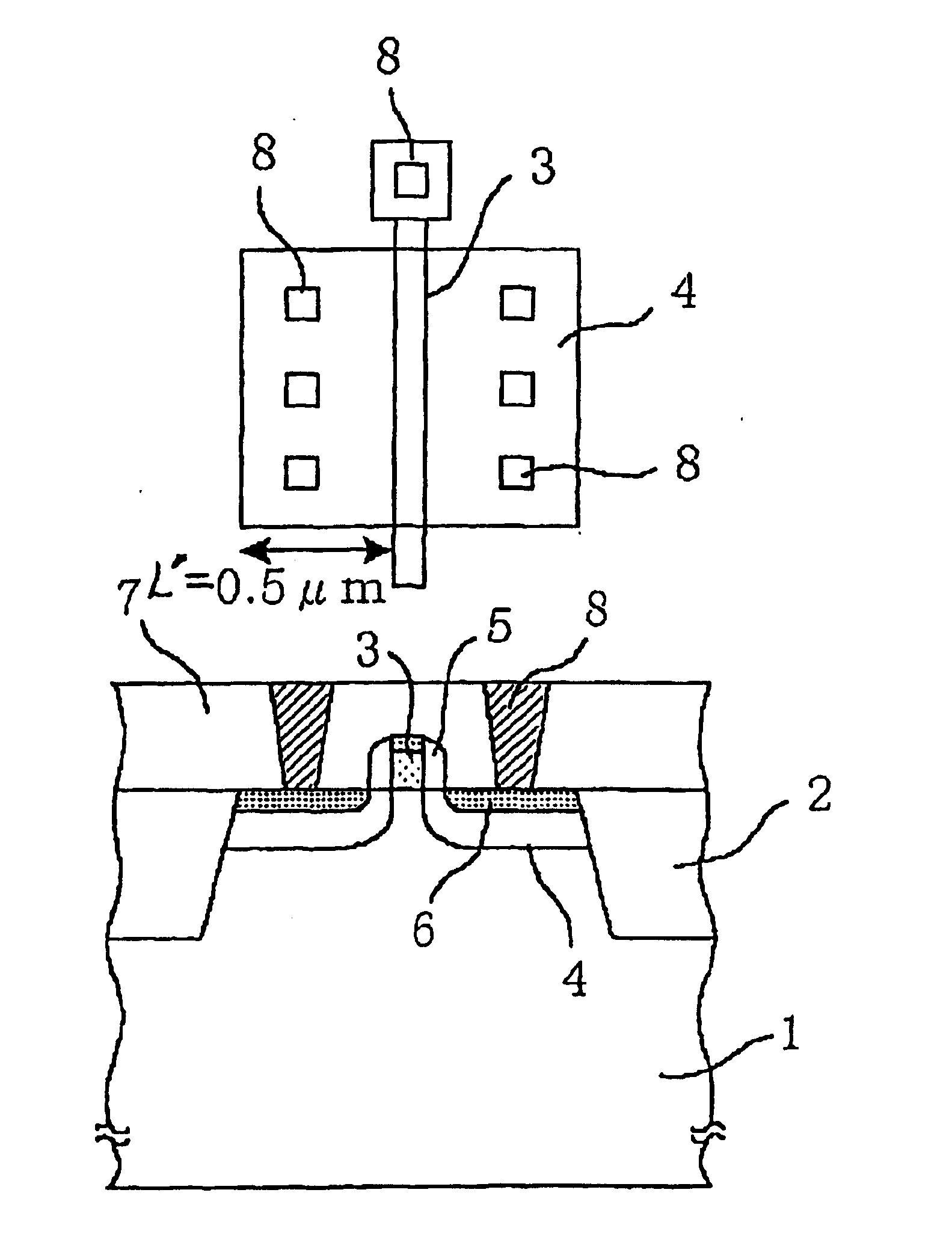 Mos semiconductor device