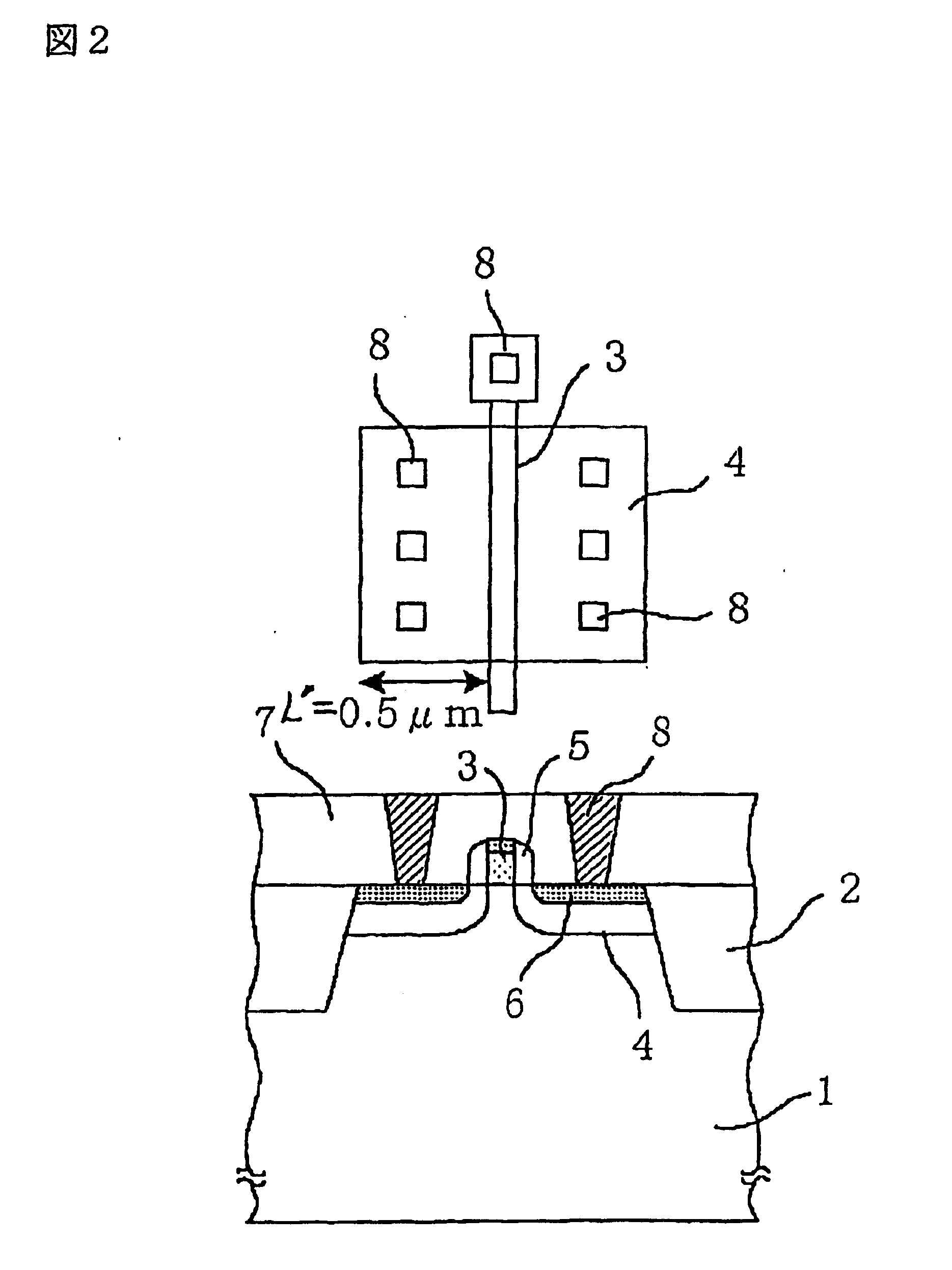 Mos semiconductor device