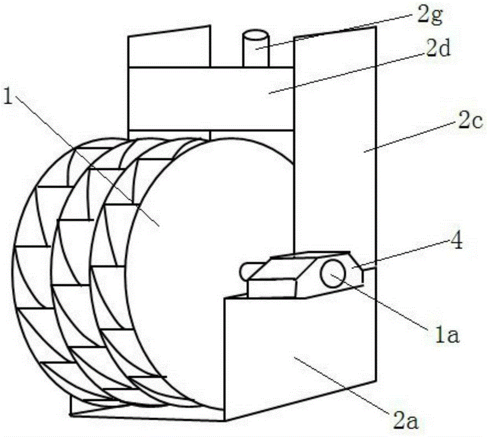 Upper rear drainage-type waterwheel of waterwheel type hydraulic generator