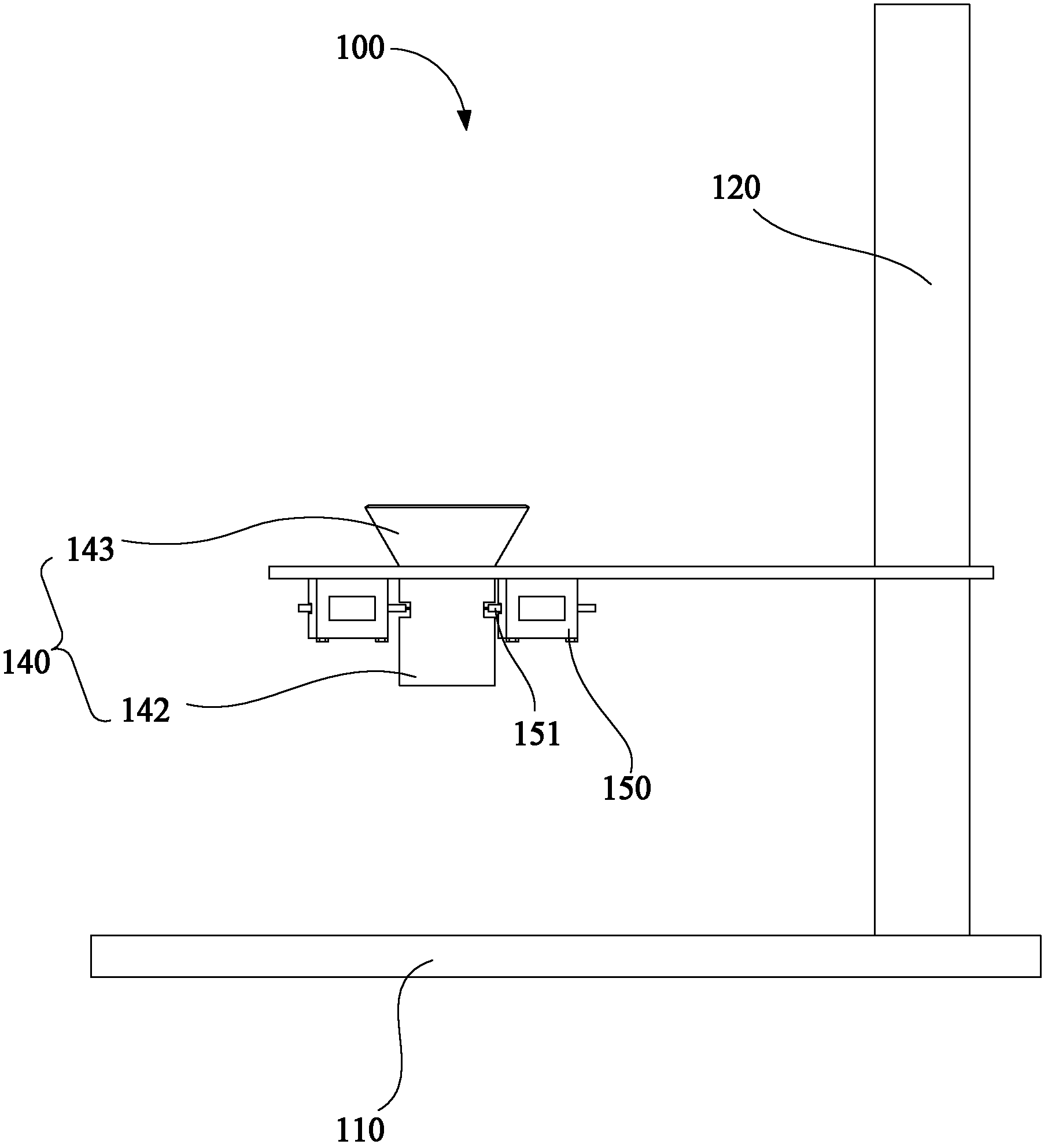 Shock test device and shock test method