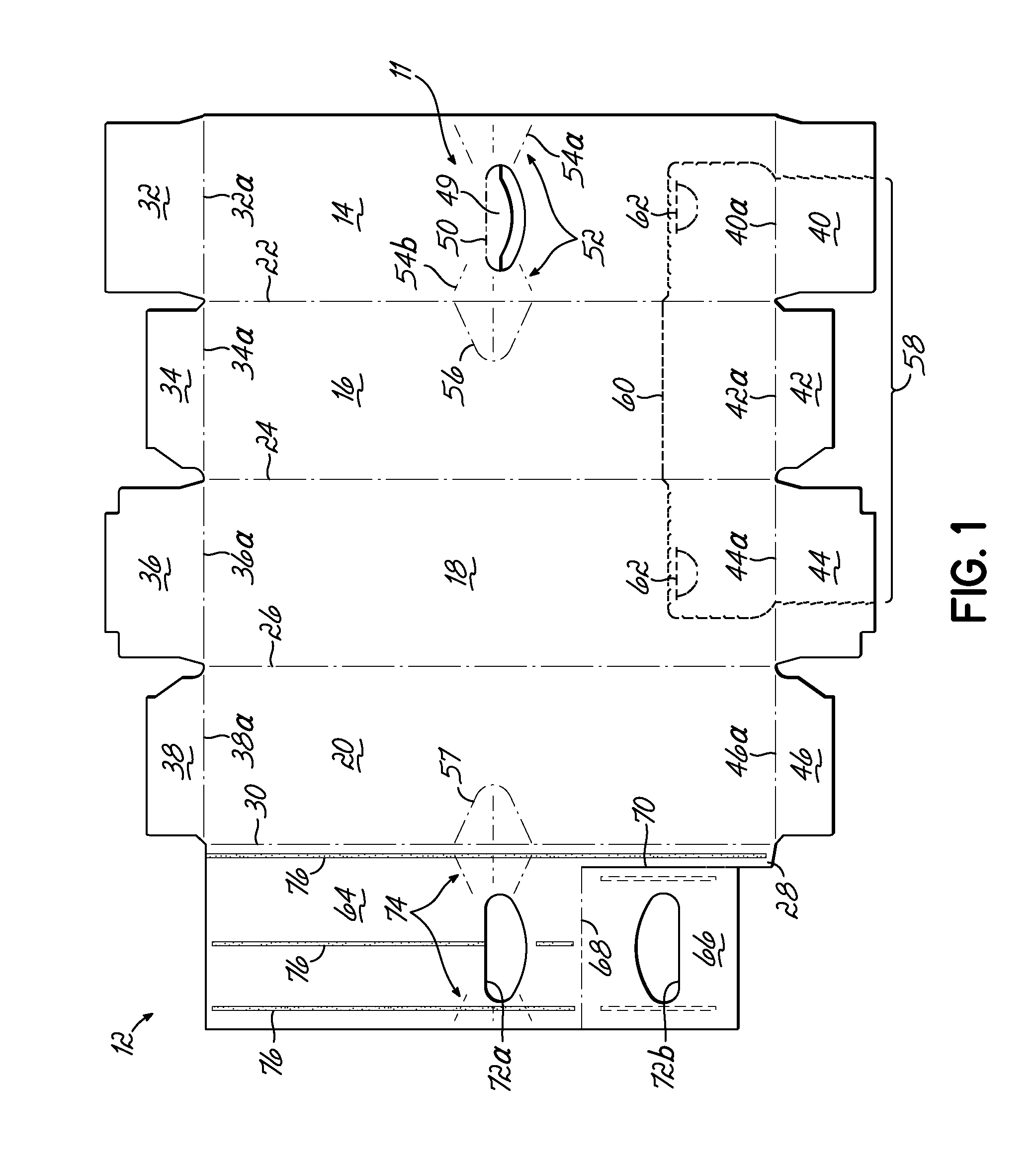 Carton and handle in multi-ply carton material