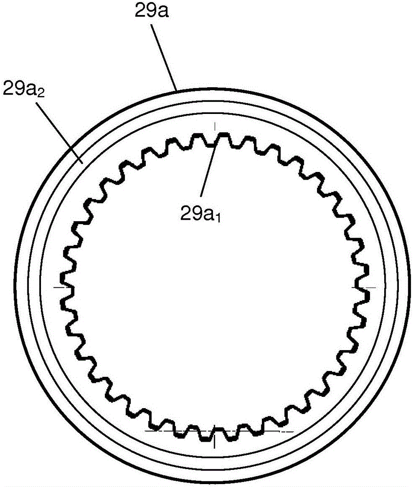 Arrangement in a gearbox