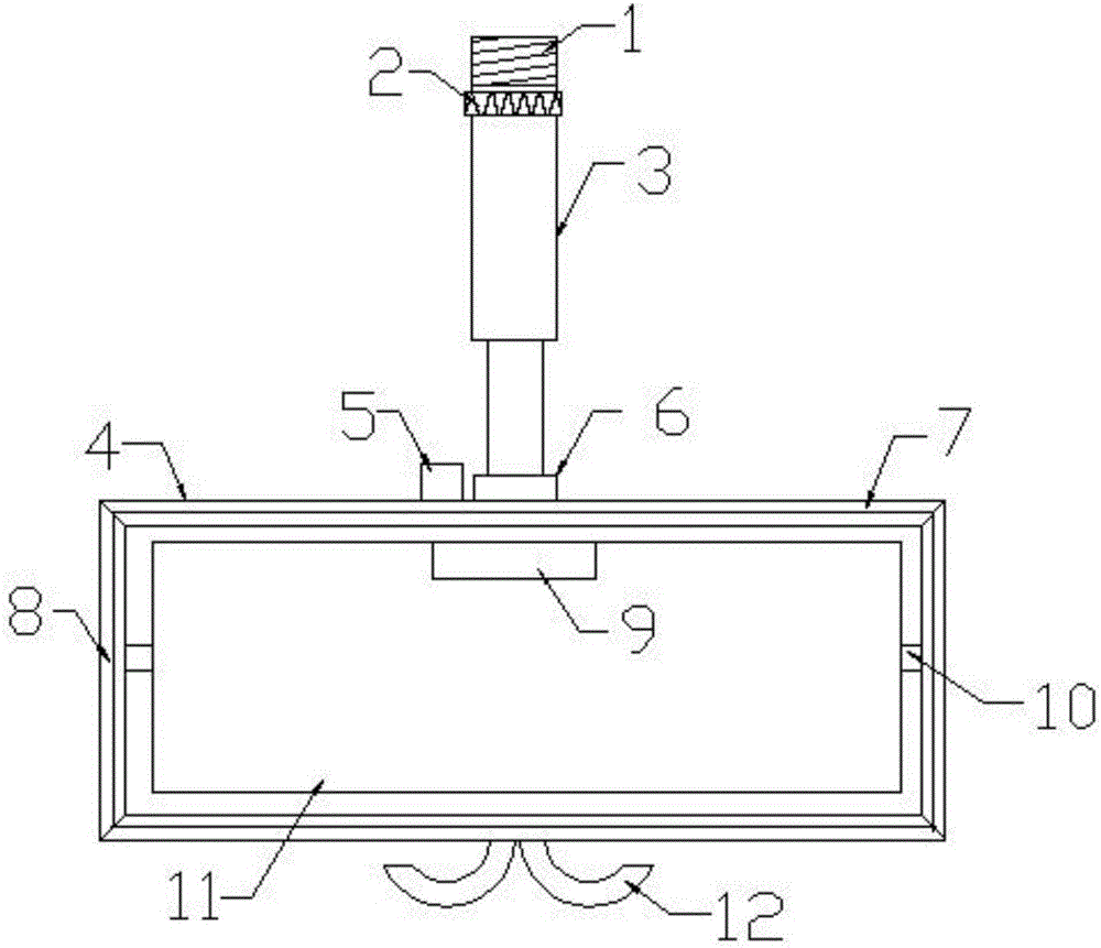 Automatically adjustable inside rear-view mirror of automobile