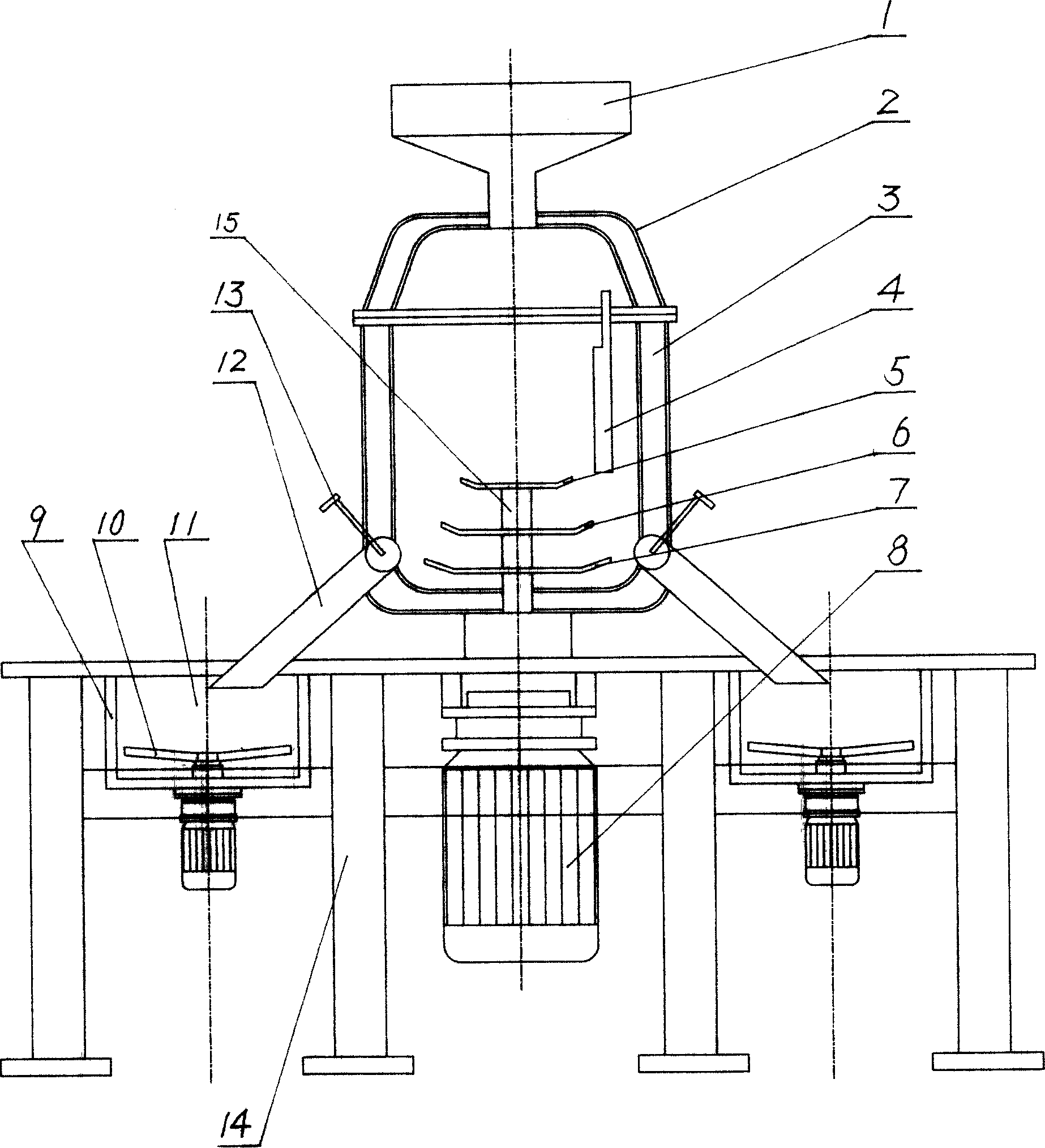 Rubber powder plasticizing device