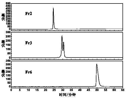 Directional separation and purification method for diarylheptane-type compounds in saxifraga tangutica