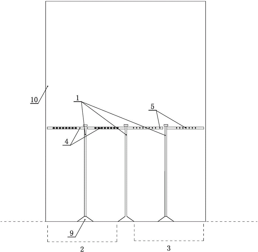 Dividing and guiding device special for opening of hospital elevator