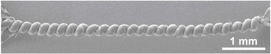 Preparation method of graphene-carbon nanotube composite fiber with helical structure