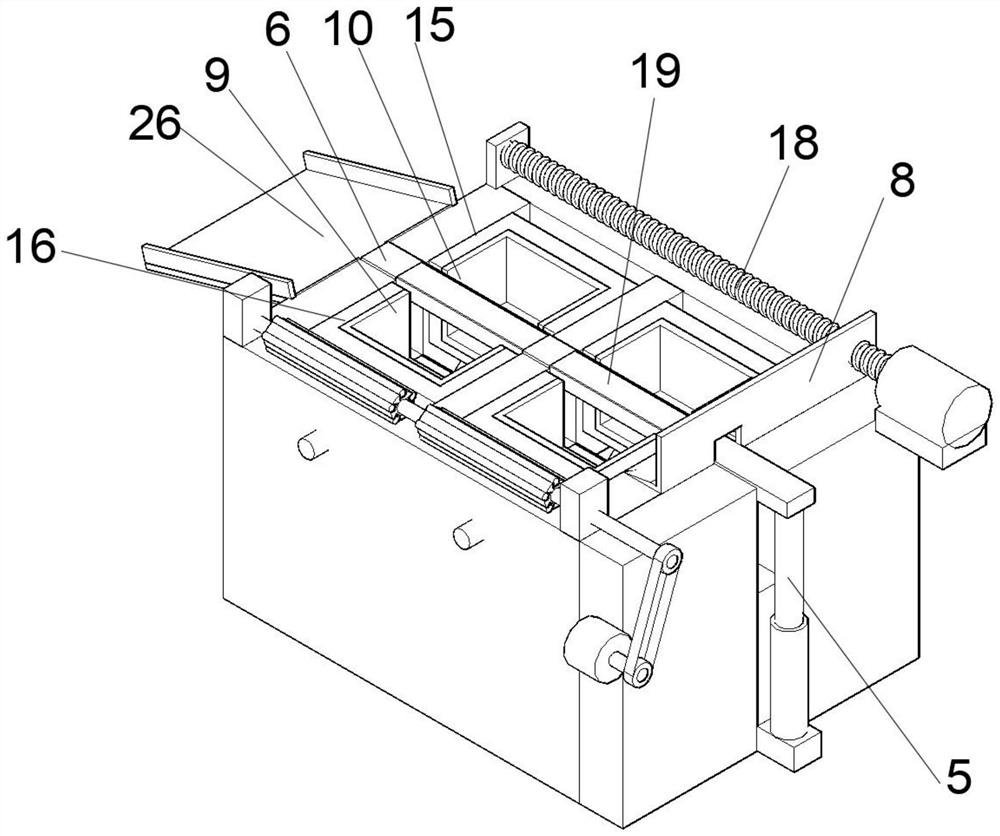 Automatic discharging and stamping equipment