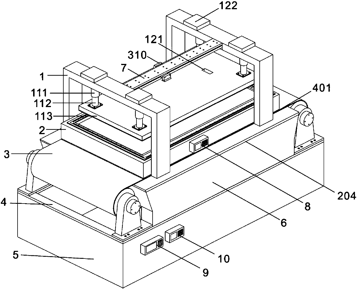 Multi-field real-time monitoring and servo pressurizing bottom friction testing system for large-size rock-soil body