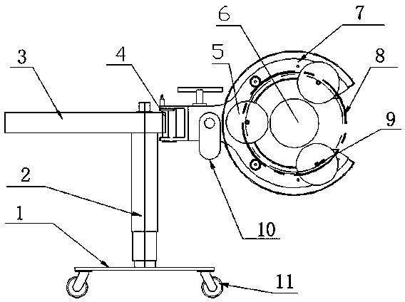 Automatic insulation paper winding device