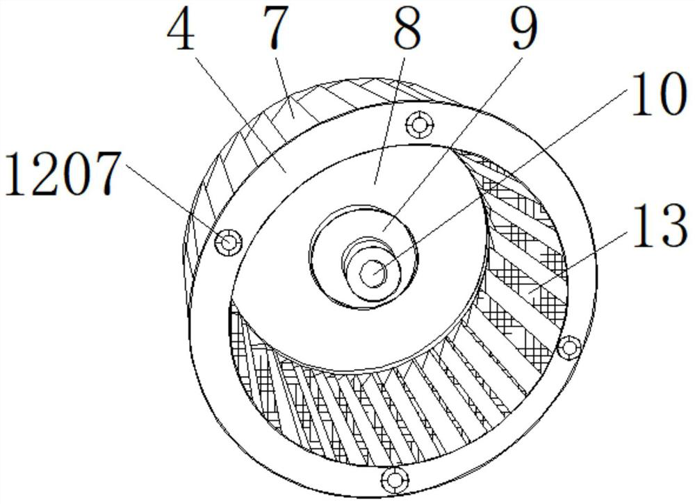 Fan for air source heat pump