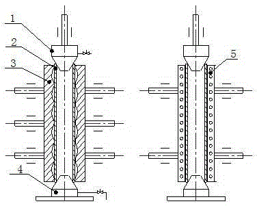 A process method for high-pressure filling and bulging of internal helical curved surface