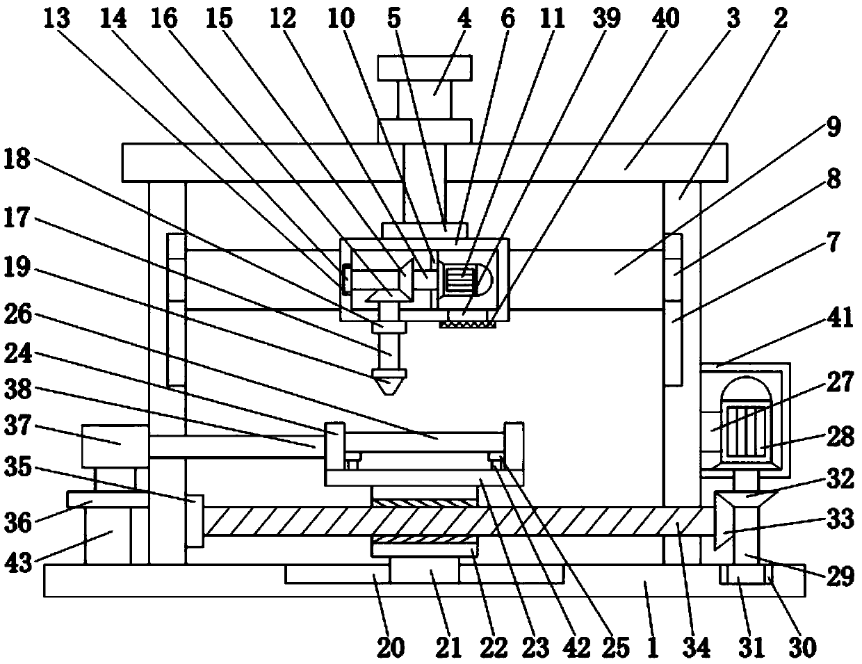 Steel structure drilling device convenient to use