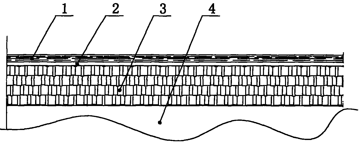 Pavement maintained by adopting cold regeneration technology and construction method thereof