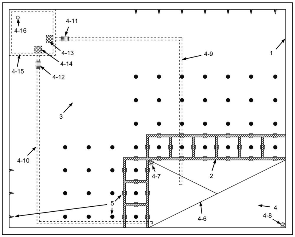 Centrifugal model test device and method for studying the space effect of the working behavior of the lattice wall enclosure structure