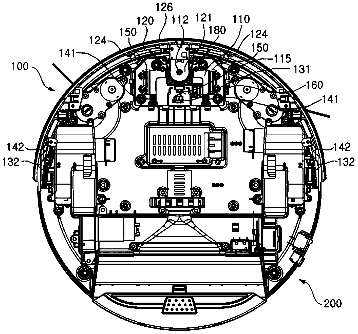 Bumper assembly of mobile robot