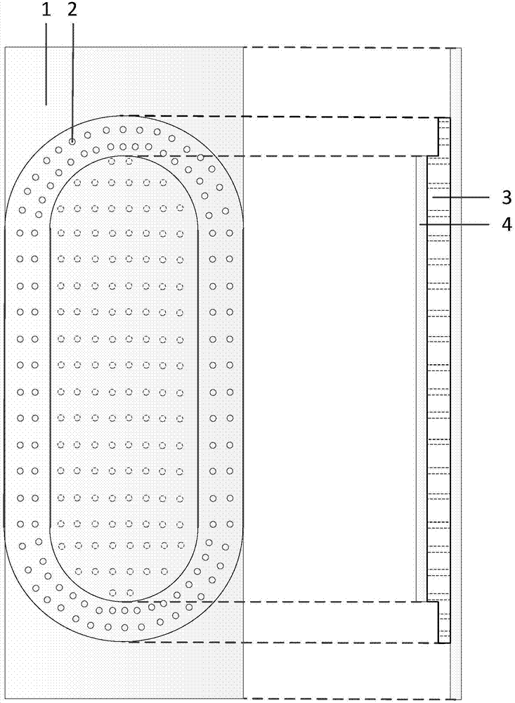 Electrocardio dry electrode employing flexible perforated conductive rubber