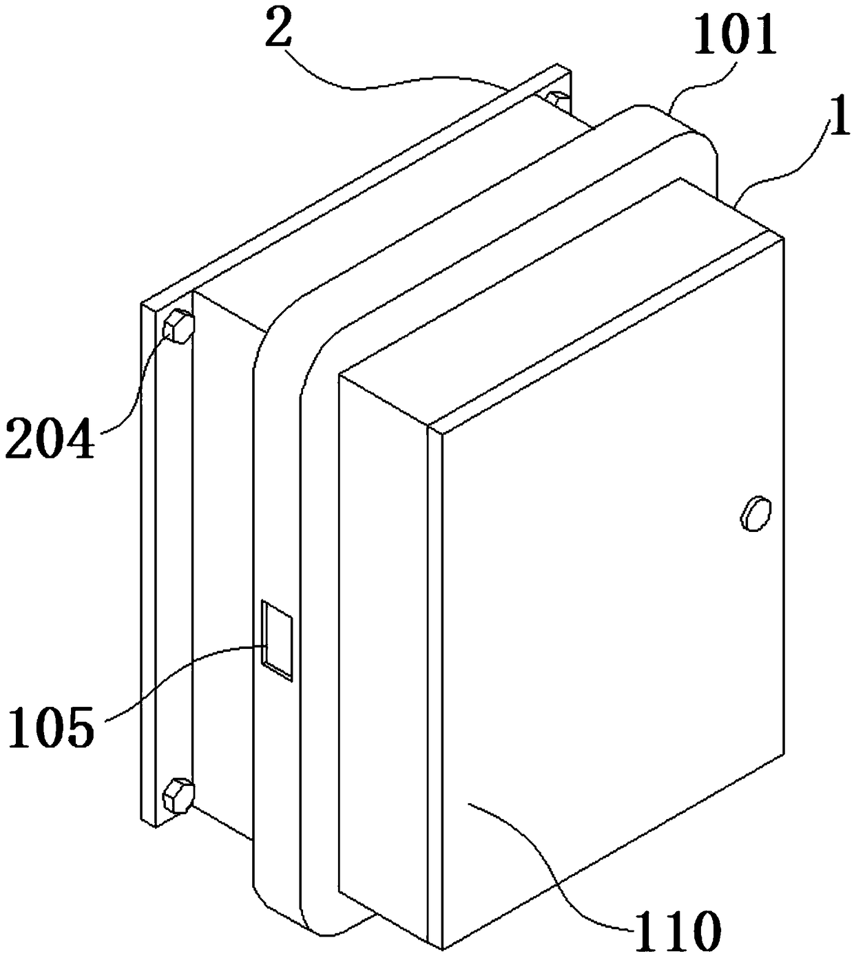 A high-low voltage switch cabinet with heat dissipation and dust prevention